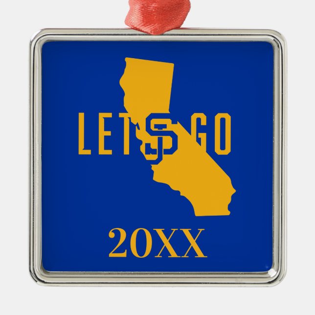 lets go SJ Metal Ornament (Front)