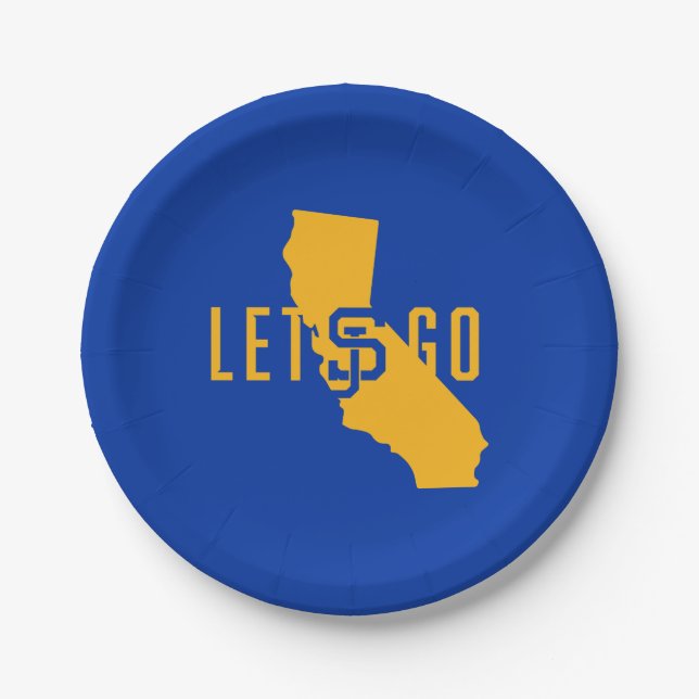 lets go SJ Paper Plate (Front)