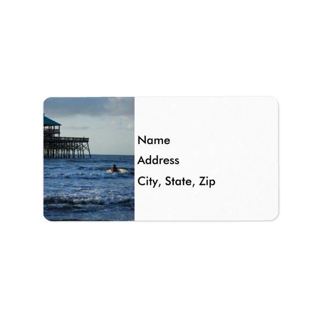 Let's Go Surfing Label (Front)