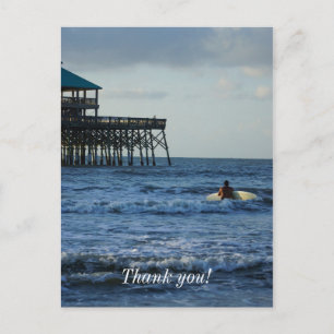 Let's Go Surfing Postcard