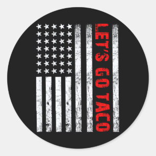 Let's Go Taco1  Classic Round Sticker
