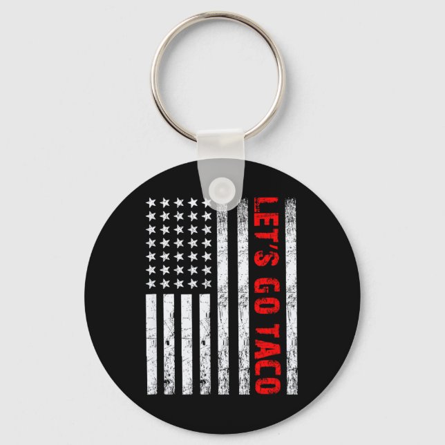 Let's Go Taco1  Key Ring (Front)