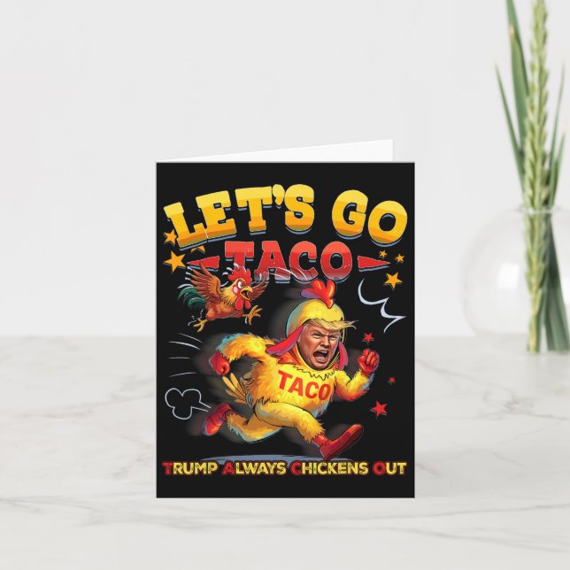 Let's Go Taco 4  Card (Front)
