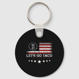 Let's Go Taco 8647 Us Flag 86 47 Men Women 1 Key Ring