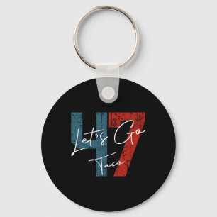 Let's Go Taco 8647 Us Flag 86 47 Men Women 6 Key Ring
