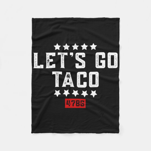 Let's Go Taco &#   Fleece Blanket (Front)