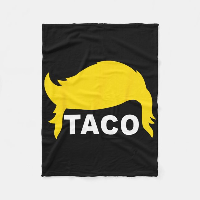 Let's Go Taco Funny Taco Hair  Fleece Blanket (Front)