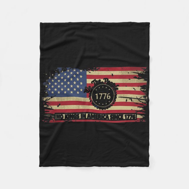 Let's Go Taco No Kings In America Since 1776 Ameri Fleece Blanket (Front)