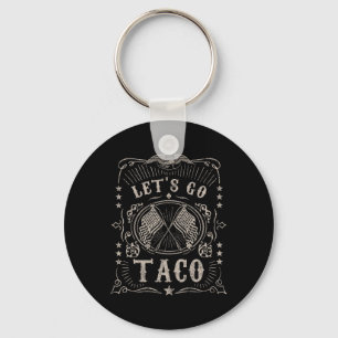 Let's Go Taco Patriotic Shirt Key Ring