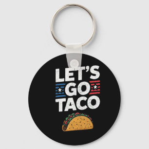 Let's Go Taco Retro Let's Go Taco Vintage Key Ring