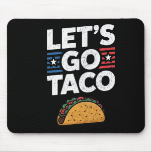 Let's Go Taco Retro Let's Go Taco Vintage  Mouse Pad