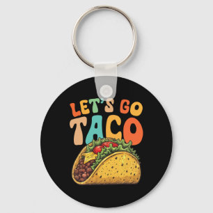 Let's Go Taco Retro Vintage Let's Go Taco 3 Key Ring