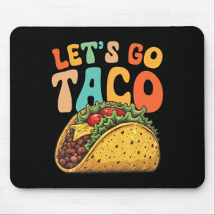 Let's Go Taco Retro Vintage Let's Go Taco 3  Mouse Pad
