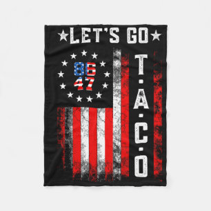 Let's Go Taco Shirt Funny Let's Go Taco 2  Fleece Blanket