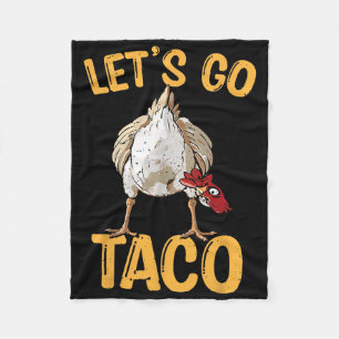 Let's Go Taco Shirt Men Women Let's Go Taco Fleece Blanket