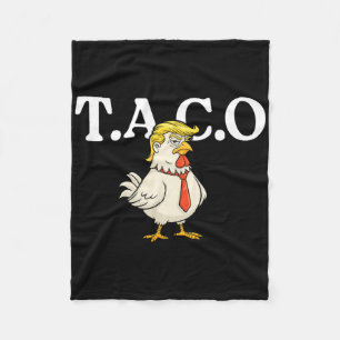 Let's Go Taco Shirt T.a.c.o Funny Trendy Chicken T Fleece Blanket