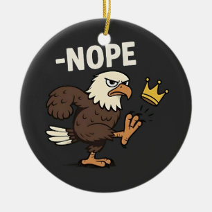 Let's Go TACO Trump  4th Of July Taco Lovers Ceramic Ornament