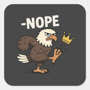 Let's Go TACO Trump  4th Of July Taco Lovers Square Sticker