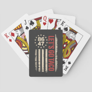Let's Go TACO Trump Always Chickens Out Playing Cards