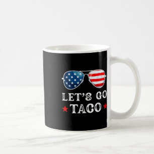 Let's Go Taco Trump Always Chickens Out Retro Sung Coffee Mug