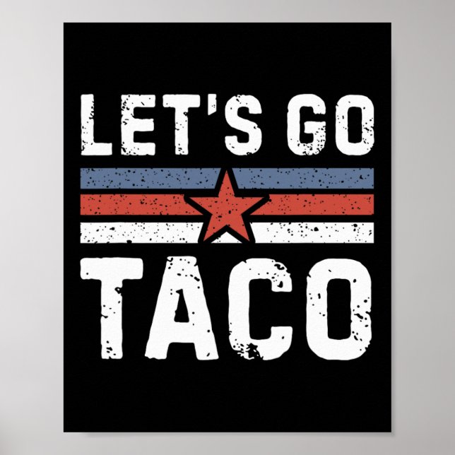 Let's Go Taco - Vintage 2  Poster (Front)