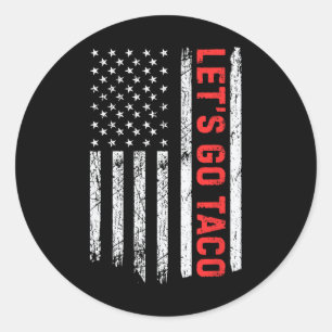 Let's Go Taco - Vintage Classic Round Sticker