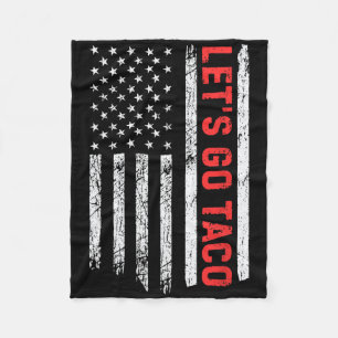 Let's Go Taco - Vintage  Fleece Blanket
