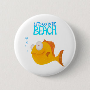 Let's Go to the Beach! 6 Cm Round Badge