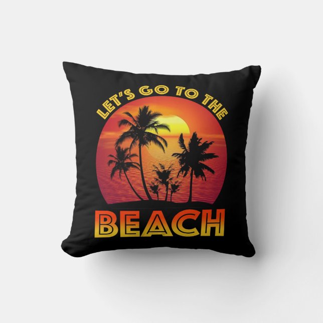 Let's Go To The Beach Cushion (Front)