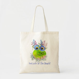 Let's Go To The Beach Cute Colourful Bright Tote Bag