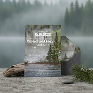 Let's Go To The Lake Graduation  Invitation