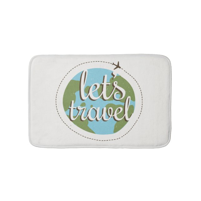 Lets Go Travel Bath Mat (Front)