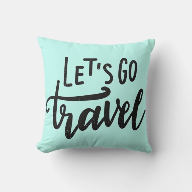 Let's Go Travel Cushion (Front)