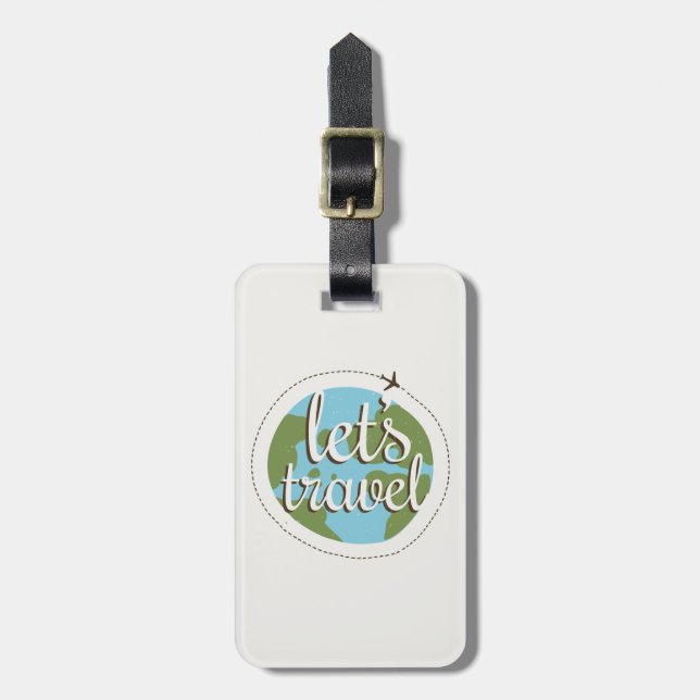 Lets Go Travel Luggage Tag (Front Vertical)
