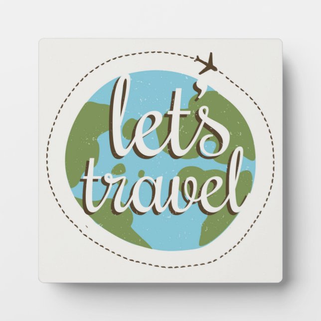 Lets Go Travel Plaque (Front)