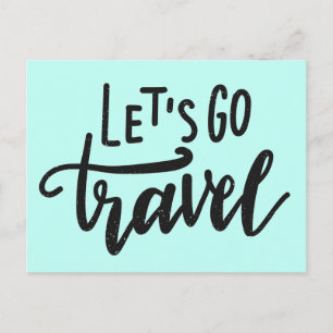 Let's Go Travel Postcard