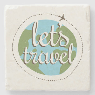Lets Go Travel Stone Coaster