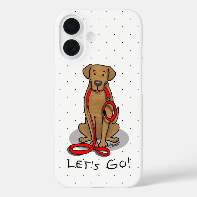 Let's Go! Walk Chesapeake Bay Retriever (dg tan) Case-Mate iPhone Case (Back)
