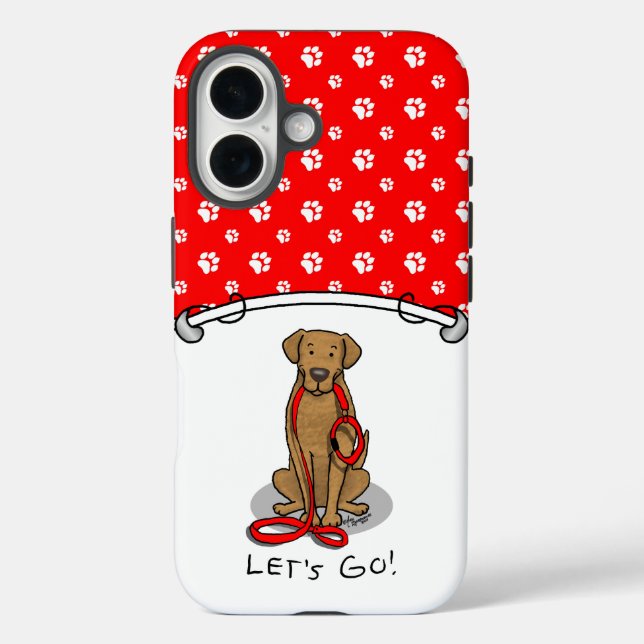 Let's Go! Walk Chesapeake Bay Retriever (dg tan) Case-Mate iPhone Case (Back)