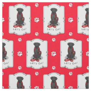 Let's Go! Walk Flat-Coated Retriever Dog (black) Fabric