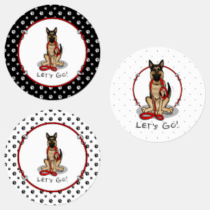 Let's Go! Walk German Shepherd Dog (black tan)