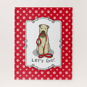 Let's Go! Walk Wheaten Terrier Dog (wheaten 1b2) Jigsaw Puzzle