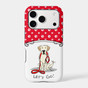 Let's Go! Yellow Lab Labrador Retriever Dog Cute