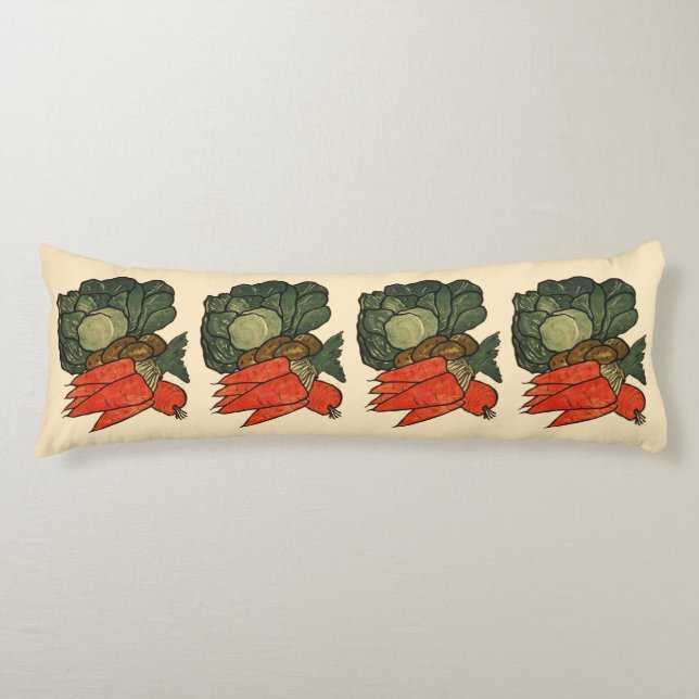 Let's Grow a Vegetable Garden Body Cushion (Front)