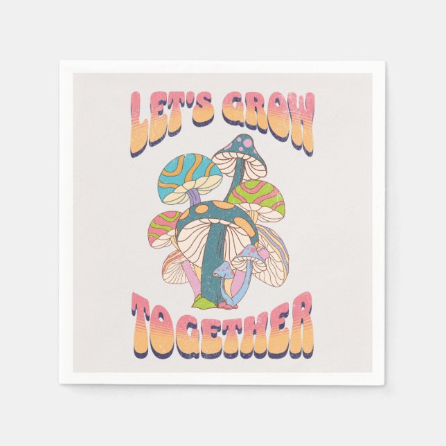 Let's grow together napkin (Front)