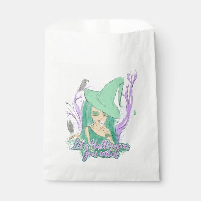 Let's Halloween you witch Favour Bag (Front)