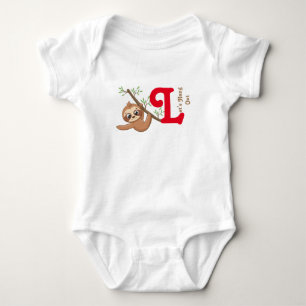 Let's Hang Out Cute Hanging Sloth Funny Baby Bodysuit