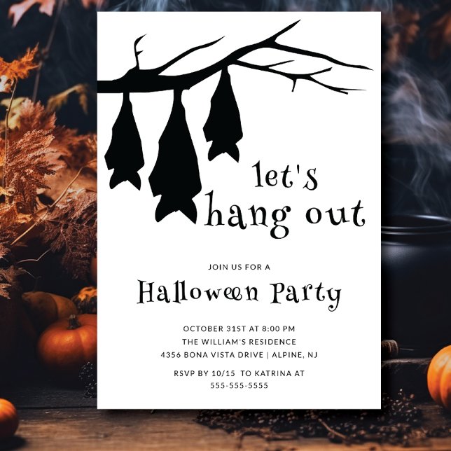 Let's Hang Out Halloween Party Invitation (Creator Uploaded)