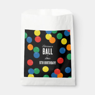 Let's Have a Ball Colourful Ball Birthday Party Favour Bag