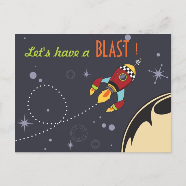 Let's have a Blast Birthday Invites (Front)